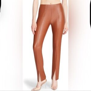 Steve Madden Women's Brown Leather Skinny Pants